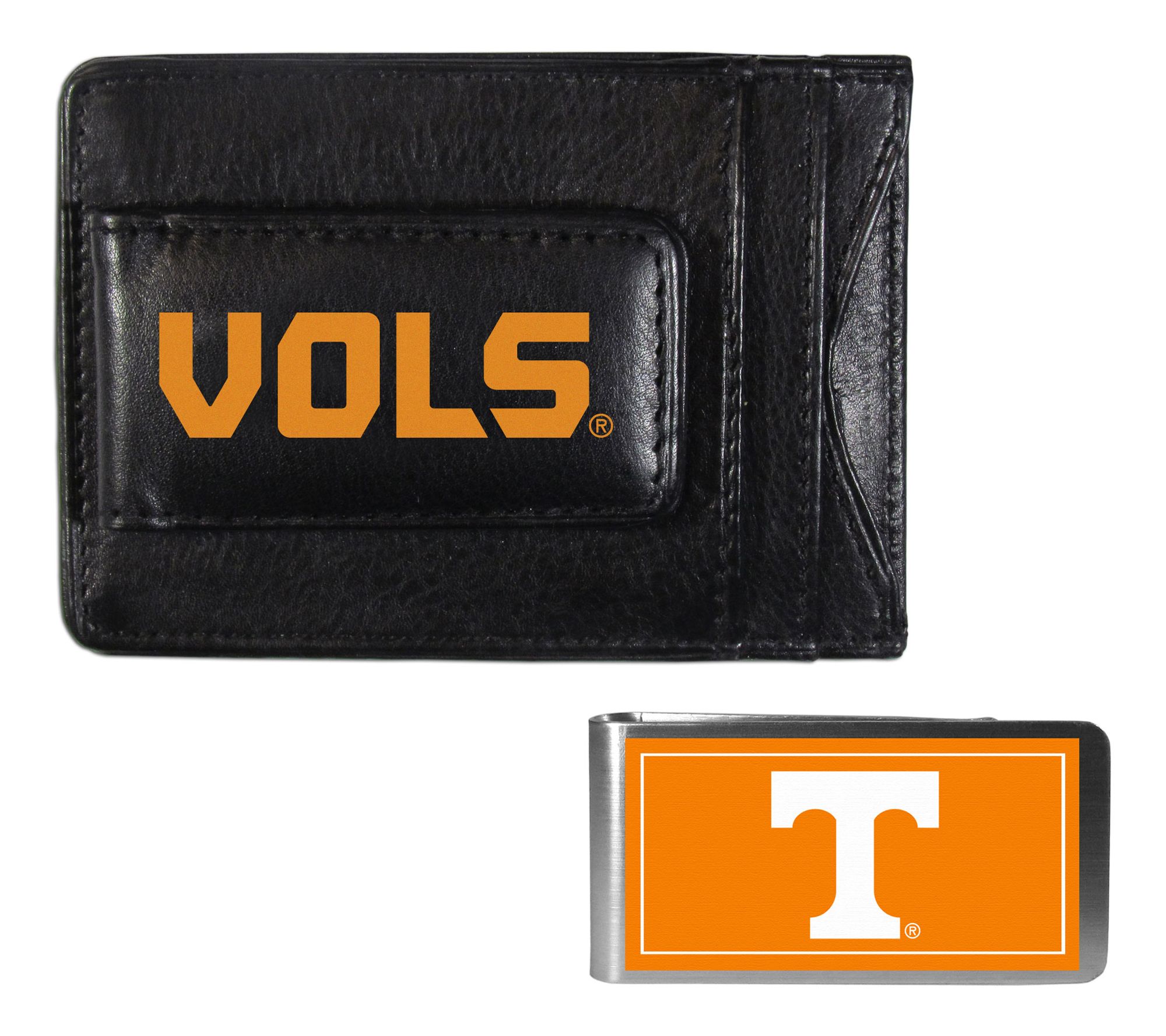 Siskiyou Sports NCAA College Slim Wallet & Color Money Clip