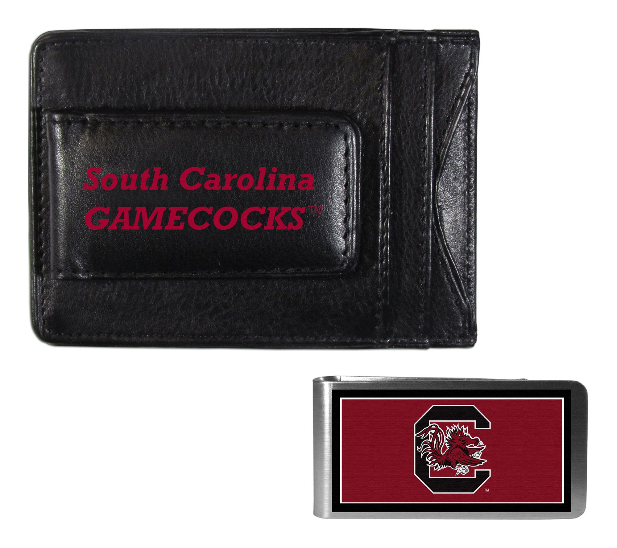 Siskiyou Sports NCAA College Slim Wallet & Color Money Clip