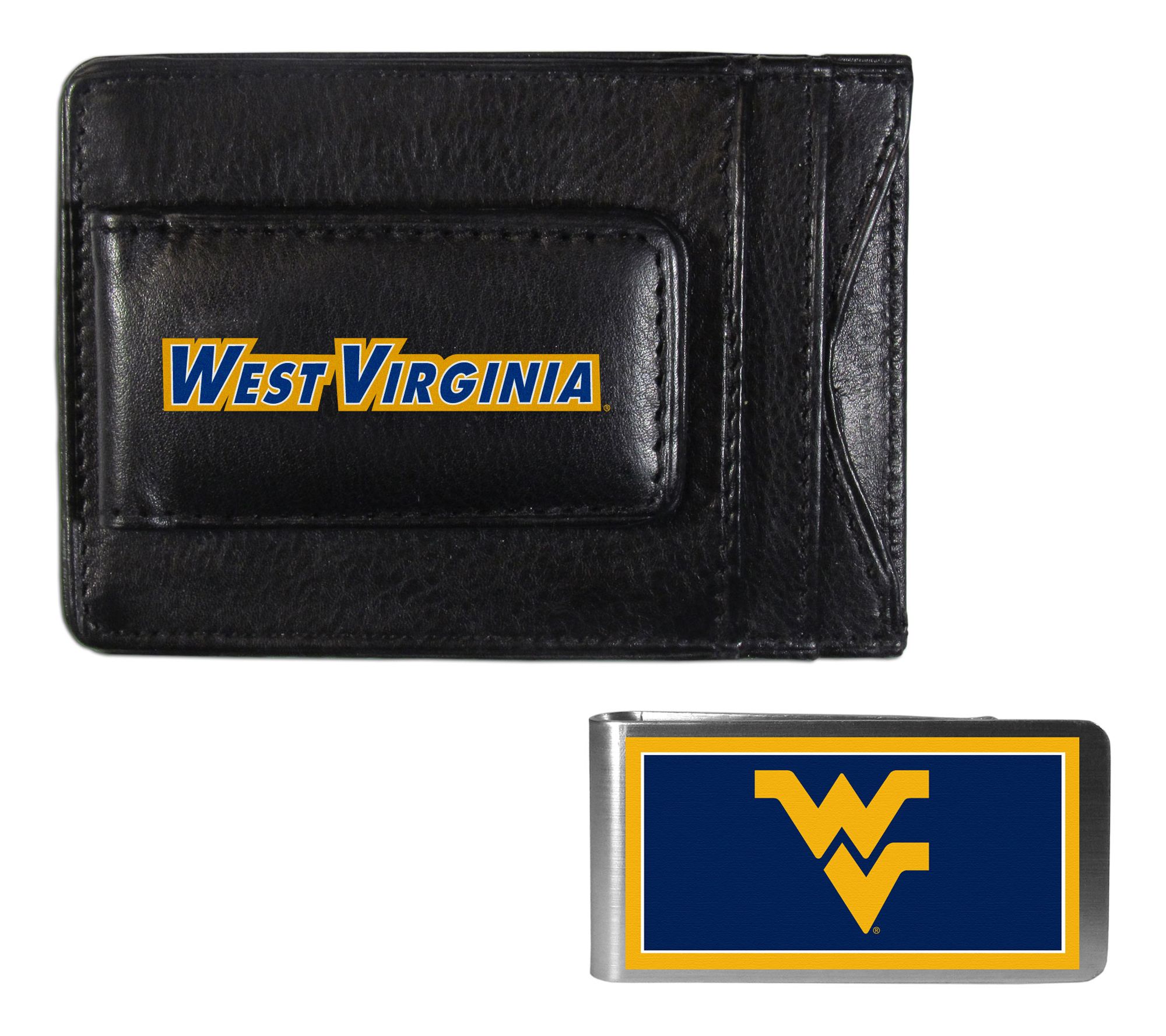 Siskiyou Sports NCAA College Slim Wallet & Color Money Clip