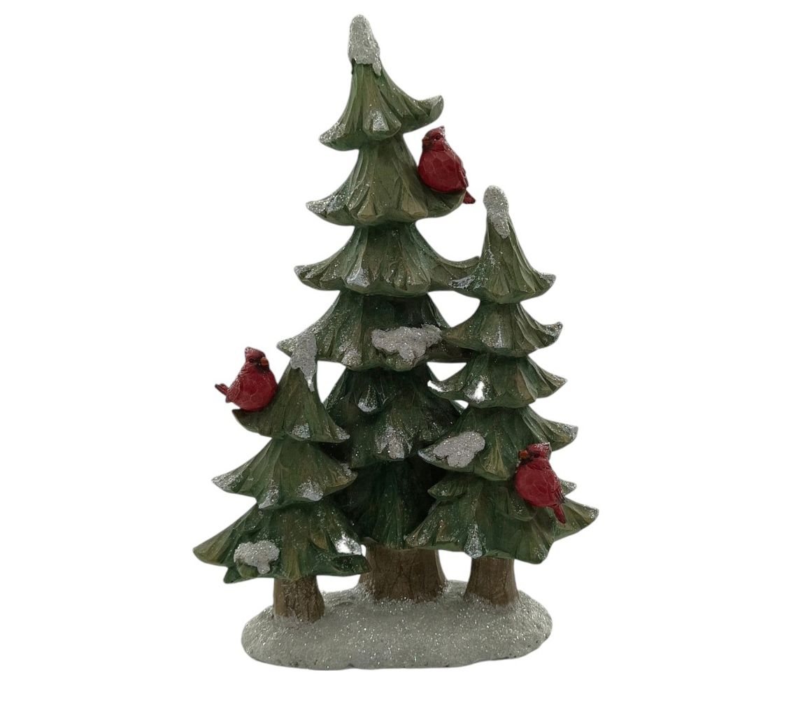 RC Home Decor 15" Christmas Tree with Cardinals
