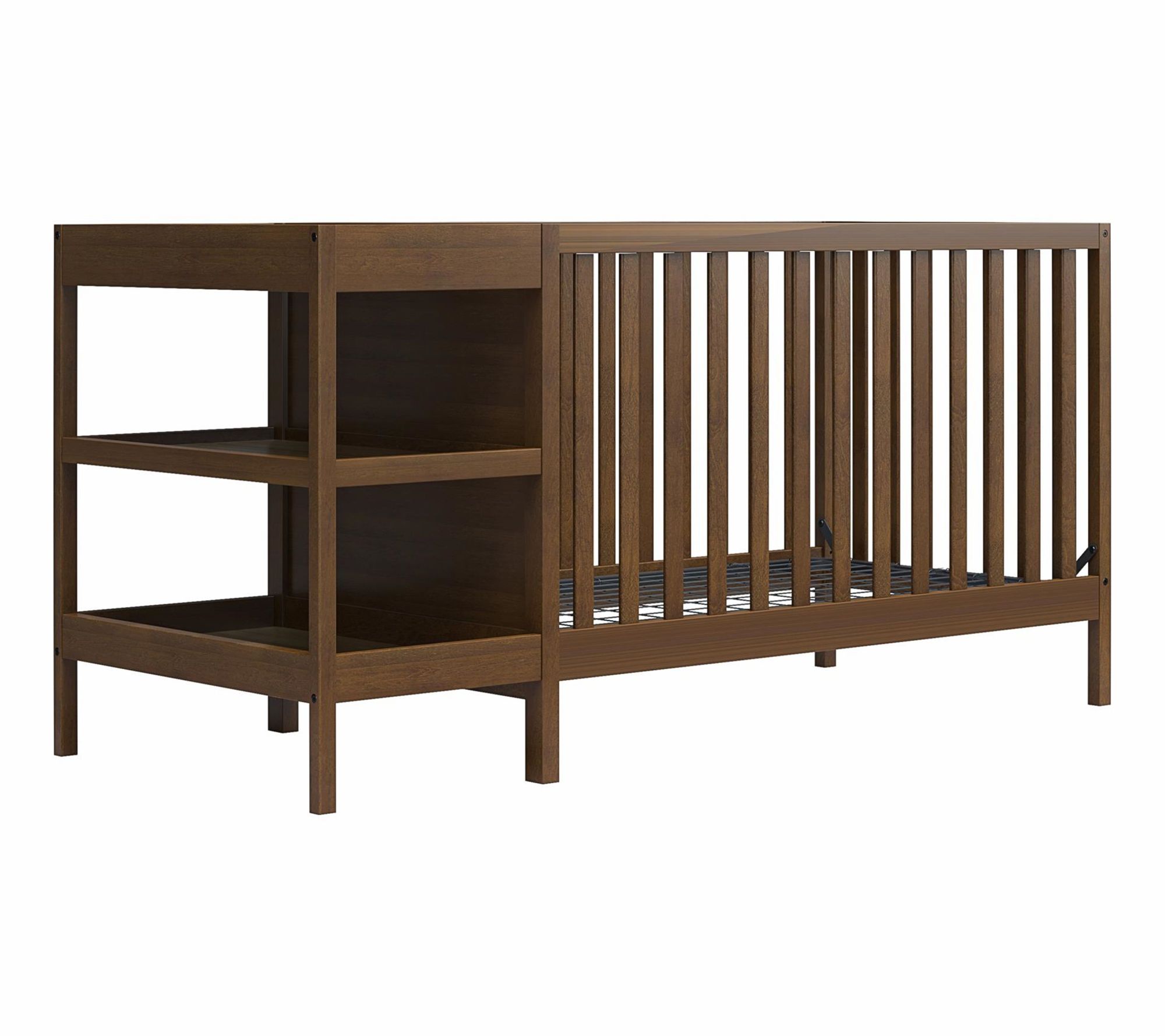 Baby Relax Ema 3-in-1 Convertible Crib & Changer - Walnut