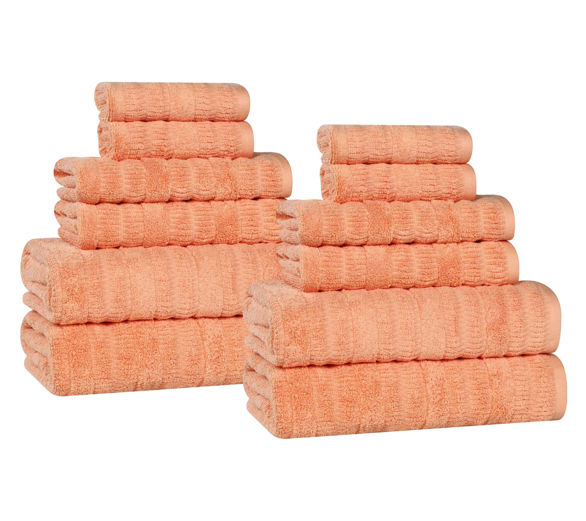 Superior Mile Cotton Blend Solid 12-Piece TowelSet