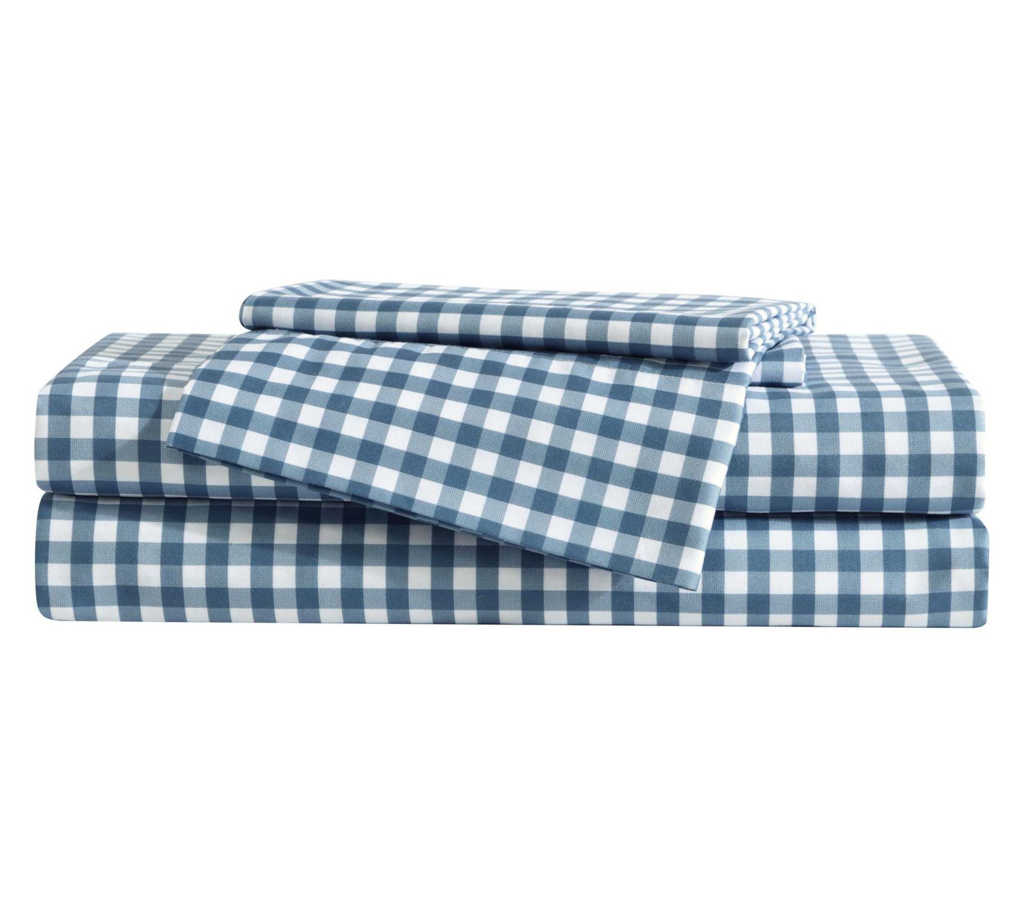 Eddie Bauer Kids Preston Check Blue Twin SheetSet