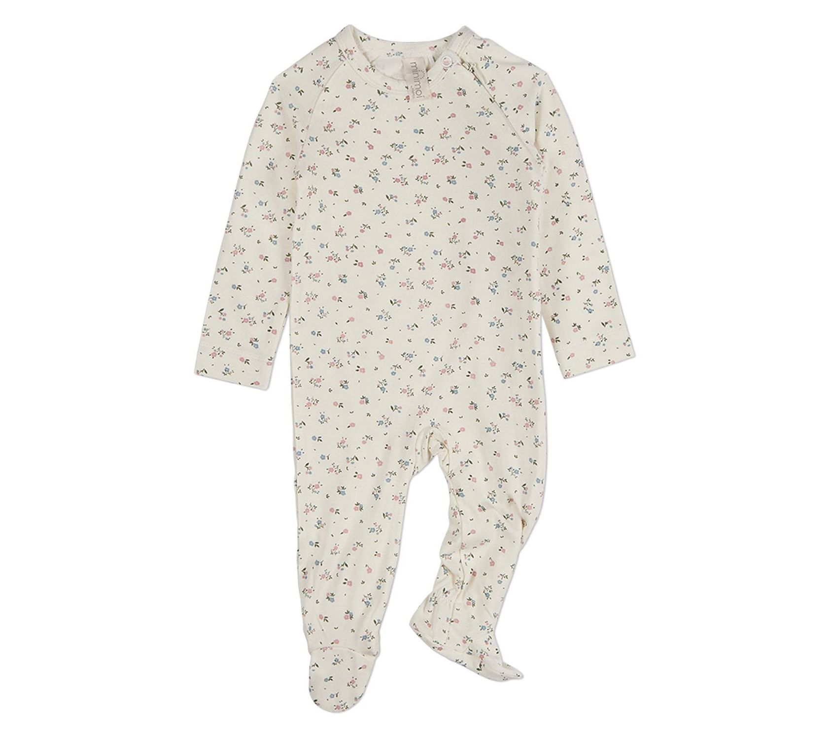 MiniMoi Baby Fairy Flowers Silky-Soft Allover Floral Footie
