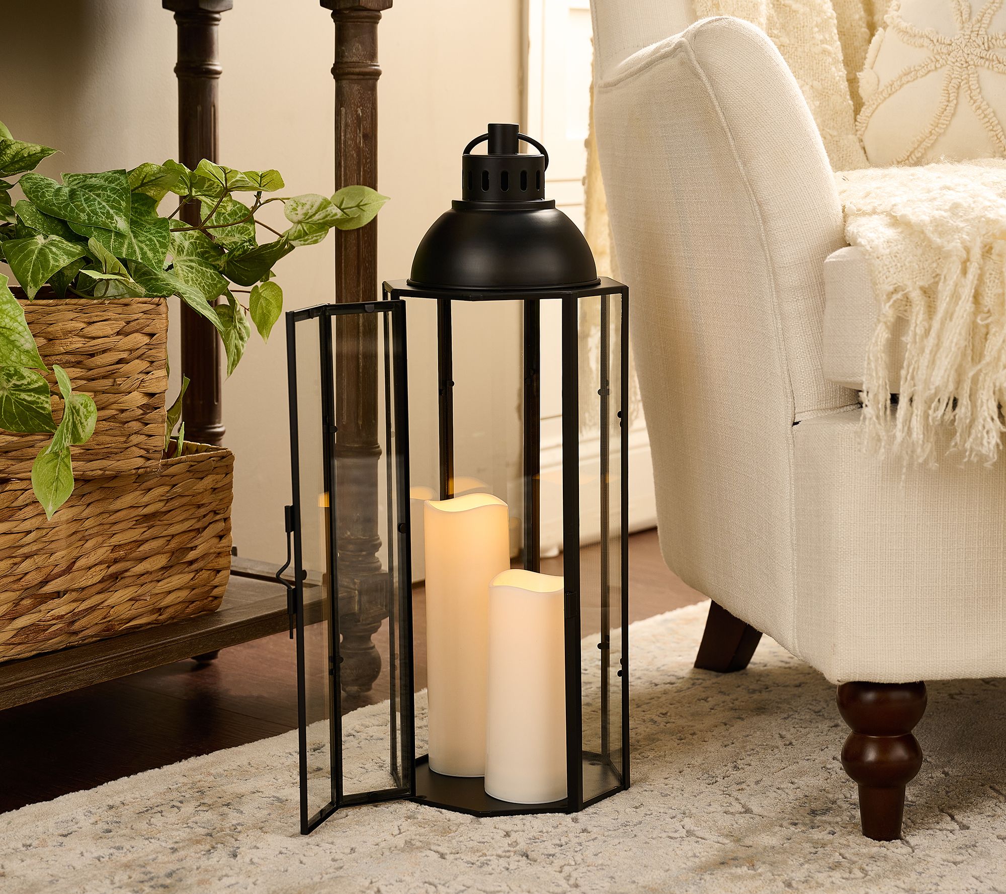 As Is Home Reflections Luxe Oversized 21" In/Out Lantern