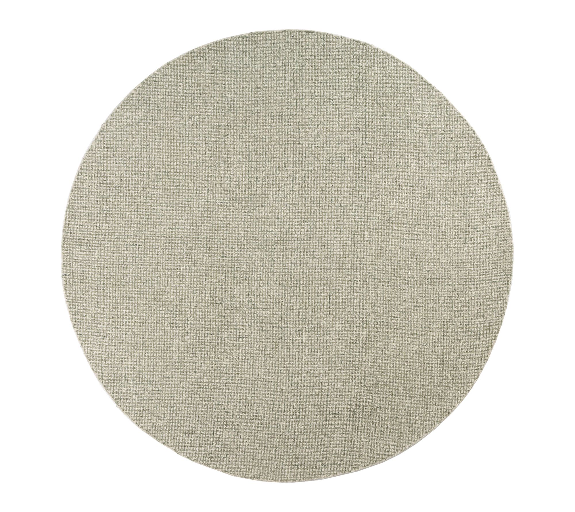 Ox Bay Green/Ivory Dots Wool Indoor Area Rug, 6 ' x 6'