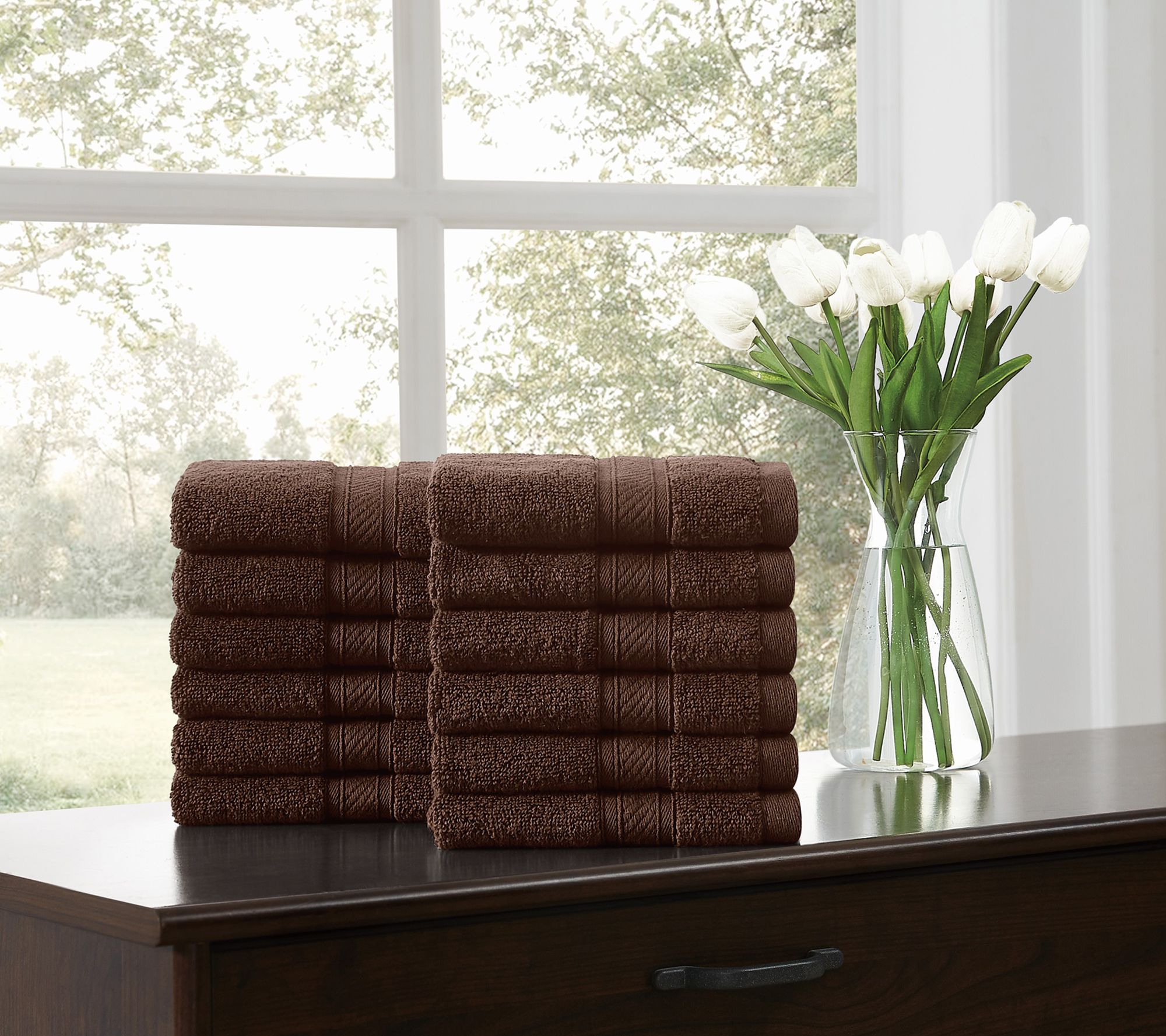 Royal Velvet Regal Plush 12-Piece Wash Cloth