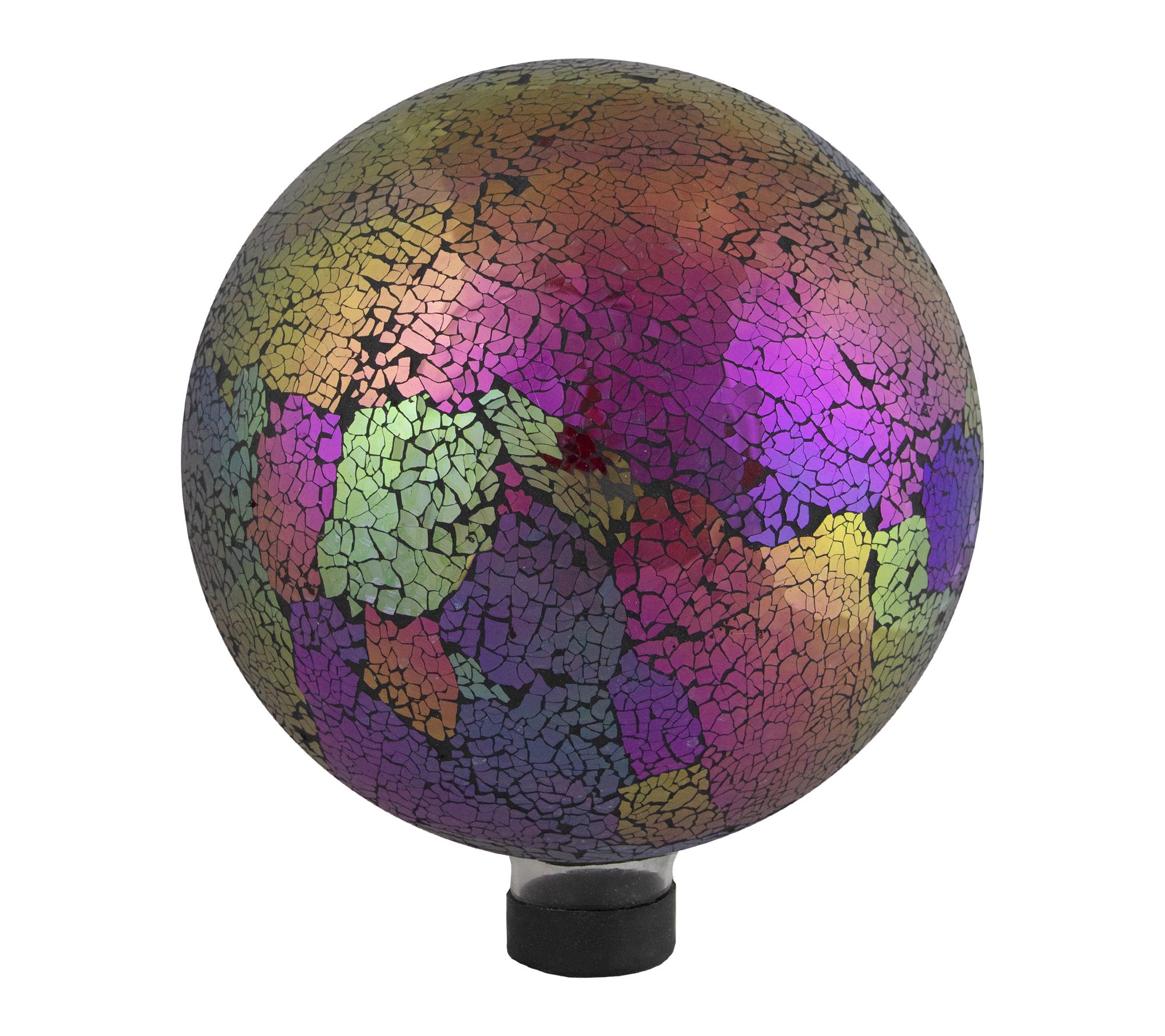 Northlight 10" Pink Mosaic Reflective Glass Garden Gazing Ball