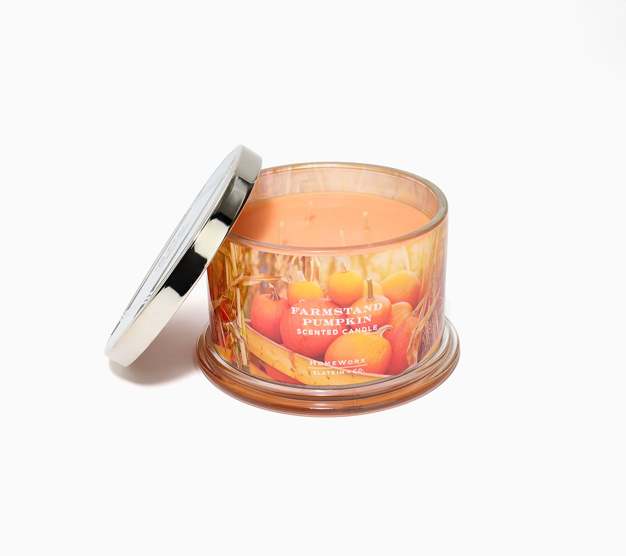 HomeWorx by Slatkin + Co. 18oz Farmstand Pumpkin Candle