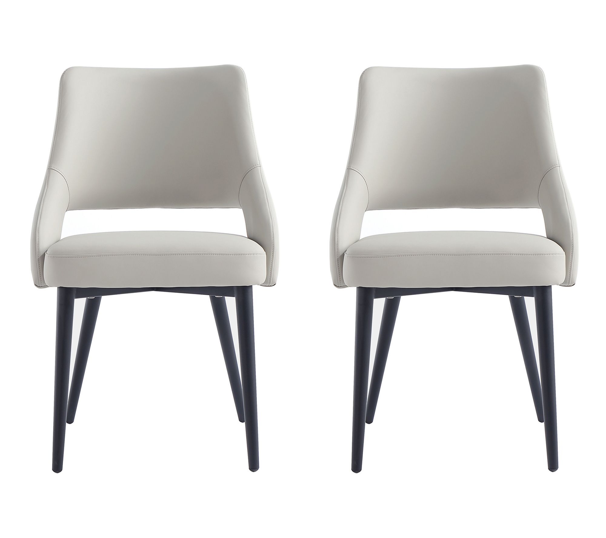 Manhattan Comfort Tremont Vegan Leather DiningChair- Set of 2
