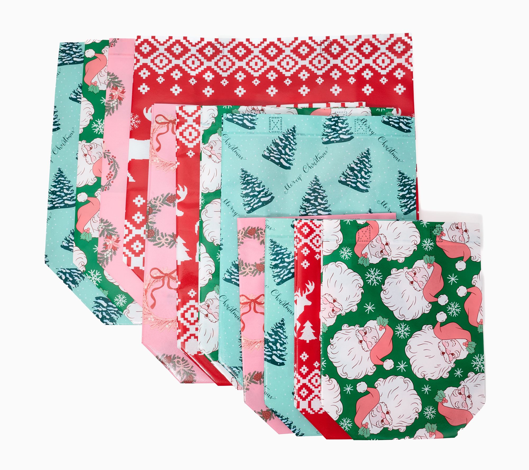 DuraSack Set of 12 Multi-Size Reusable Gift Bag Set