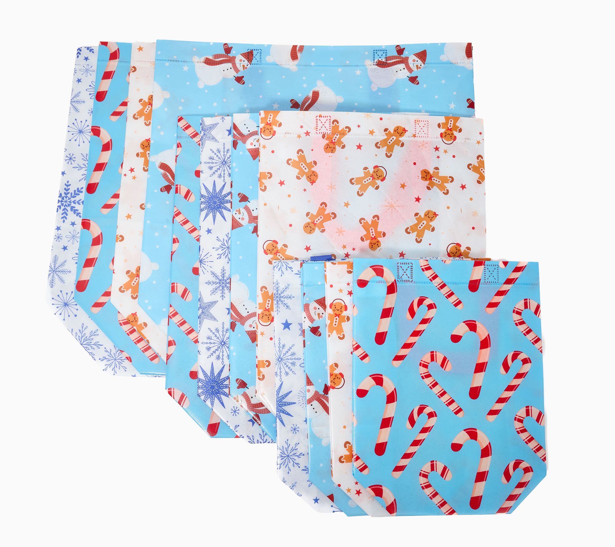 DuraSack Set of 12 Multi-Size Reusable Gift Bag Set