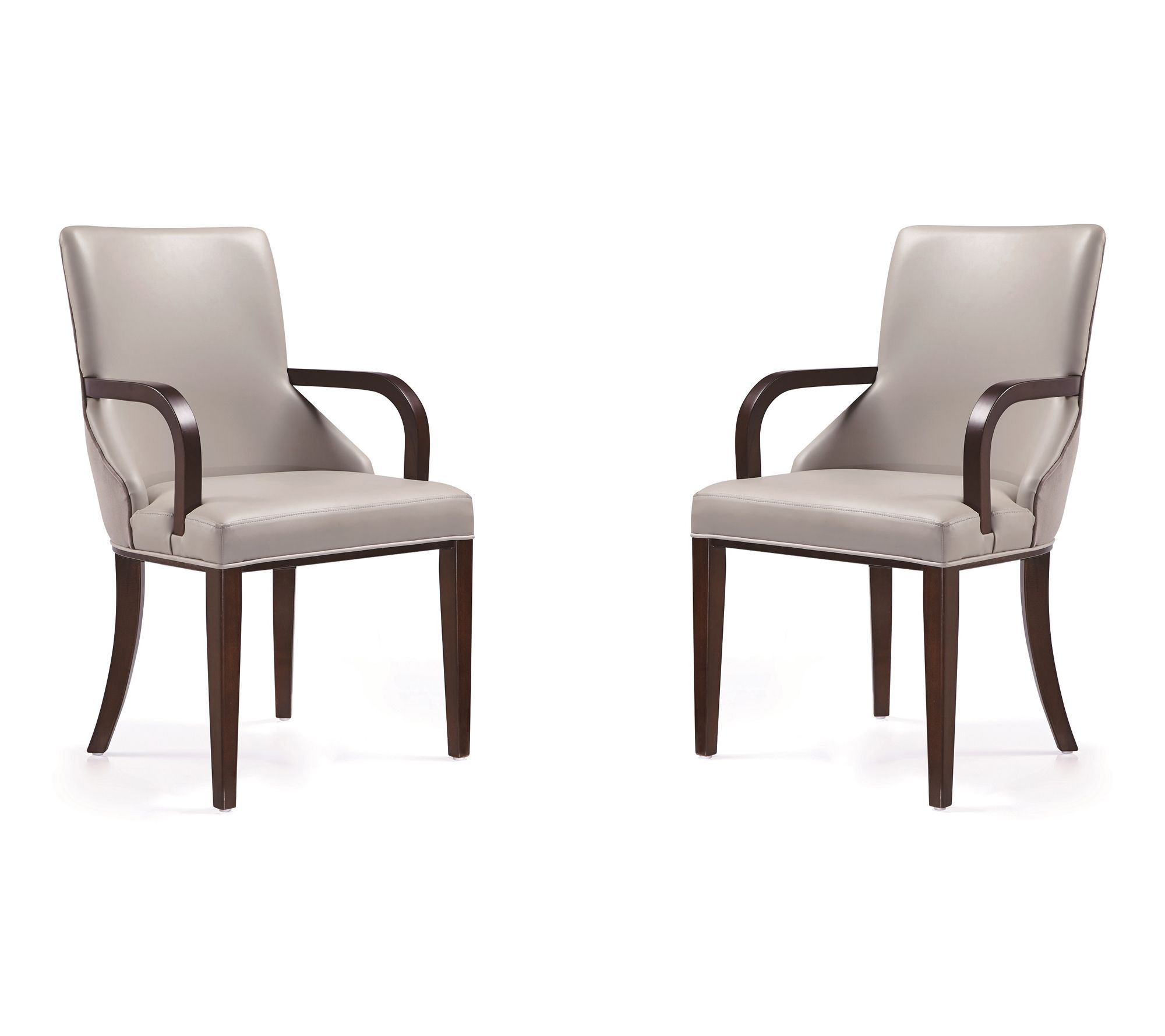 Manhattan Comfort Shubert Vegan Leather Armchair - Set of 2