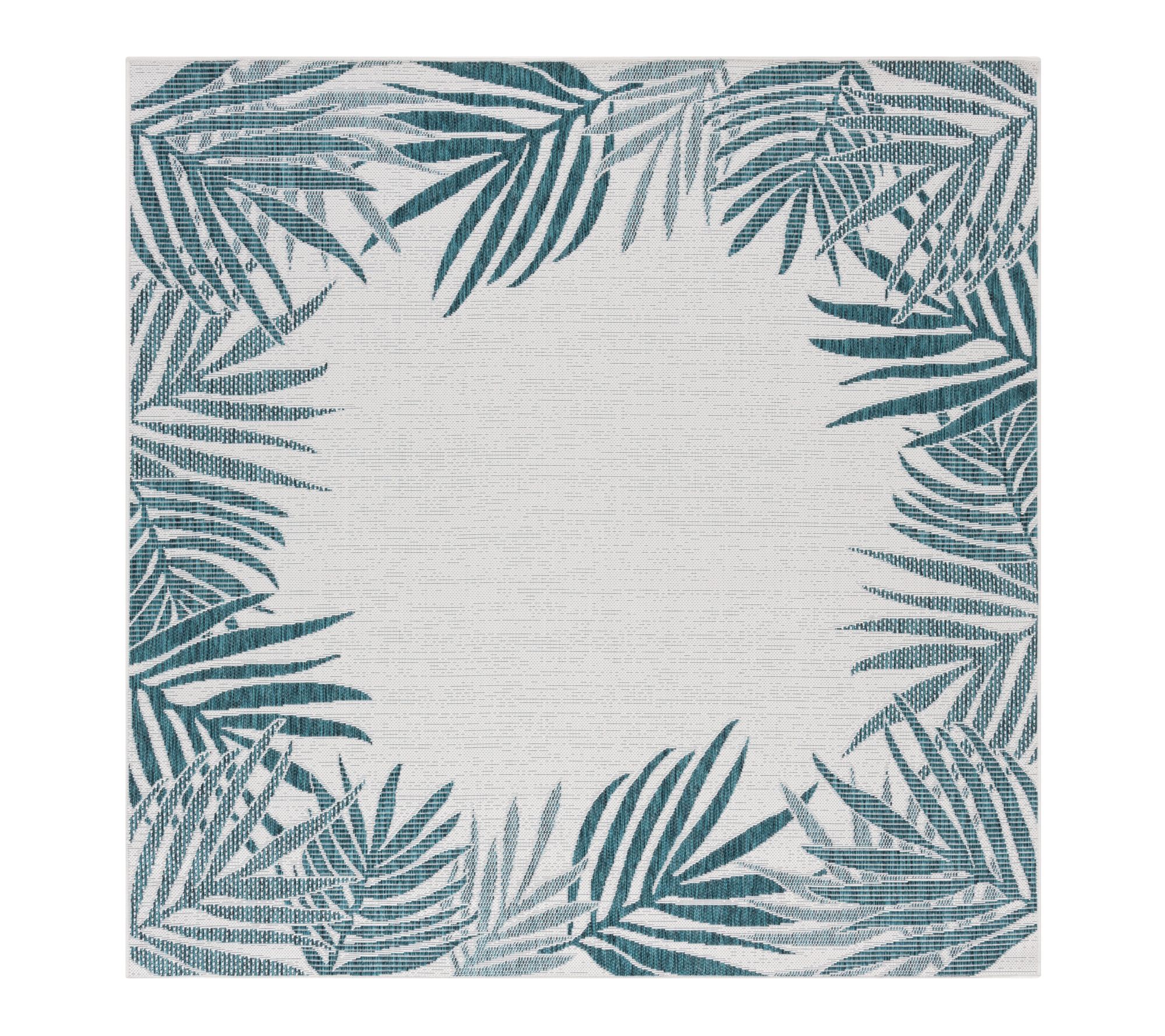 Beach House Santorini 6'-7" x 6'-7" Outdoor Rugby Valerie