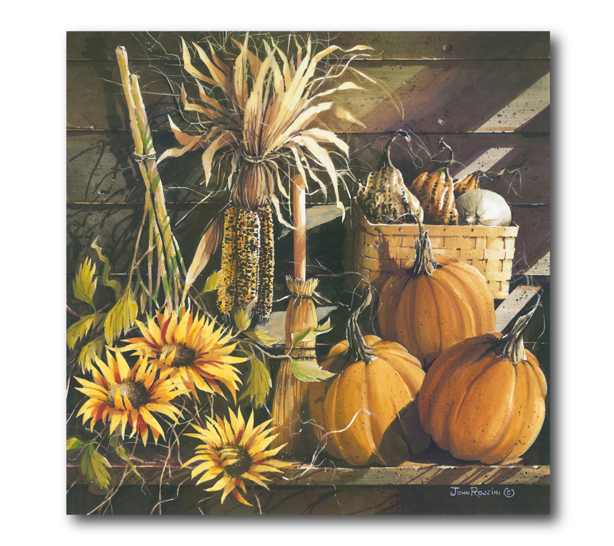 Courtside Market Pumpkin & Sunflower Canvas
