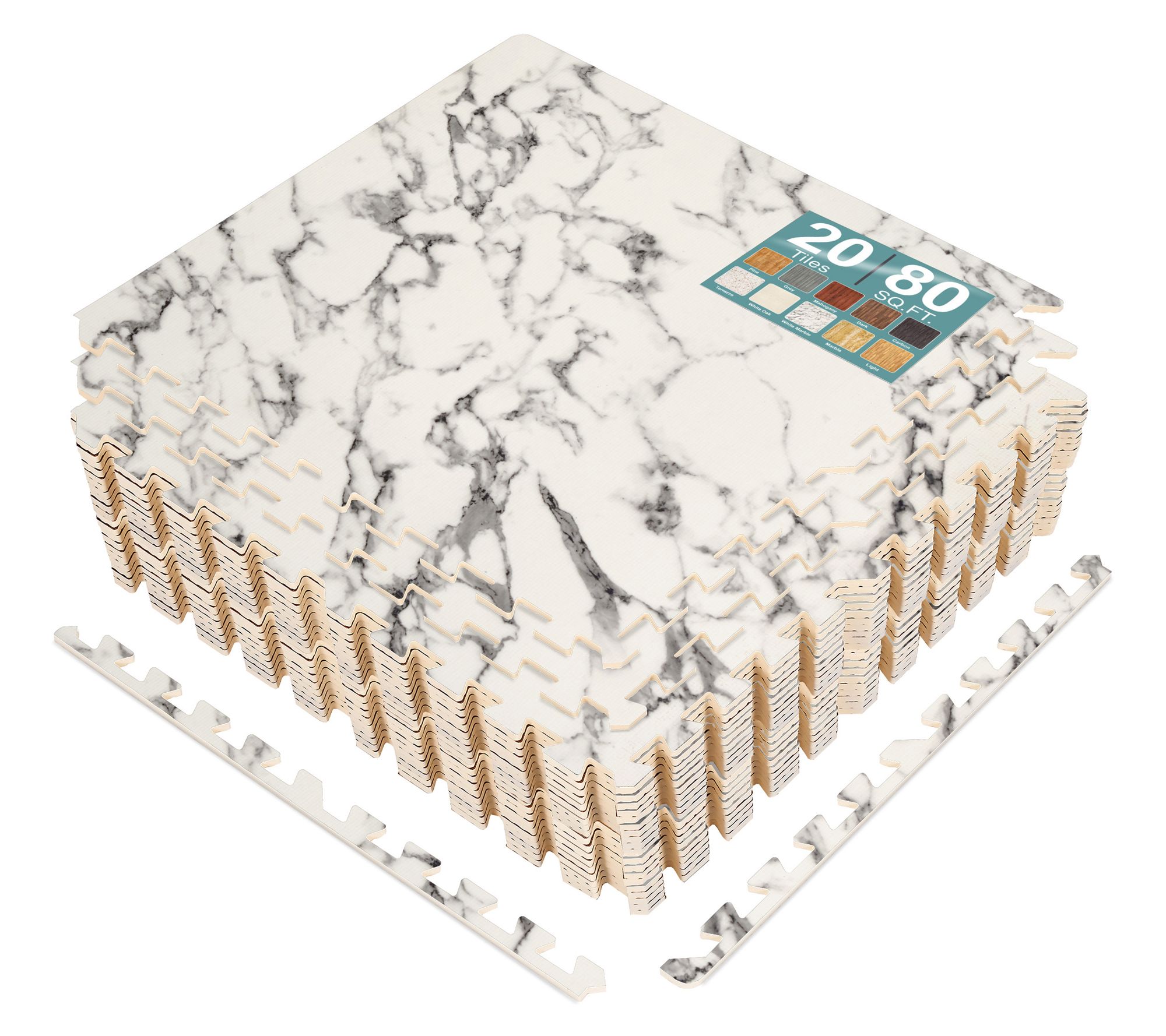 Sorbus Foam Interlocking Floor Tile 20 Tiles, Covers 80 Sq. Ft.