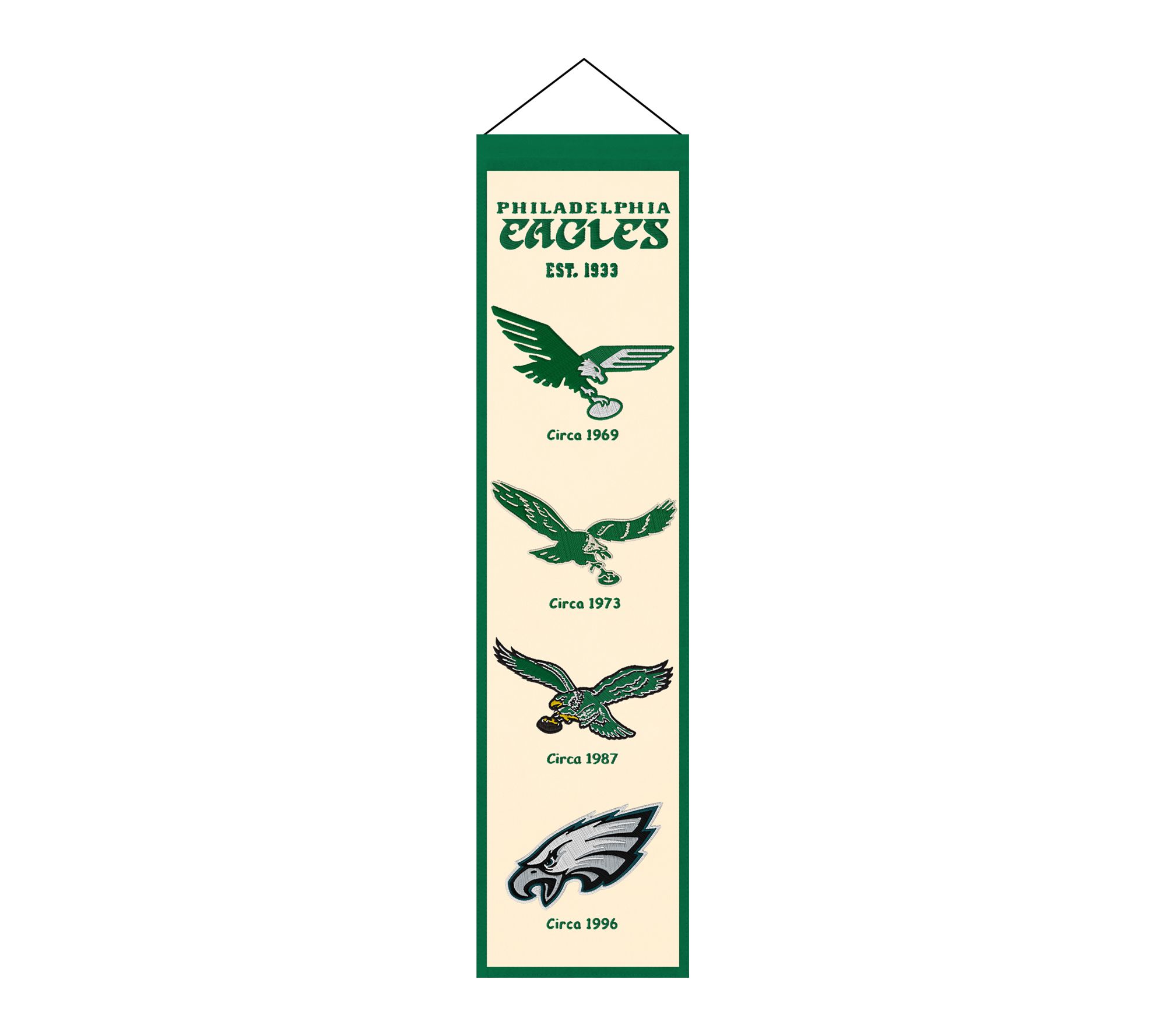 NFL Officially Licensed Heritage Embroidered 32" x 8" Banner