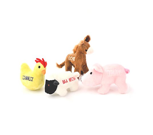 Chewish Treats Barnyard Buddies Pet Toys Bundle