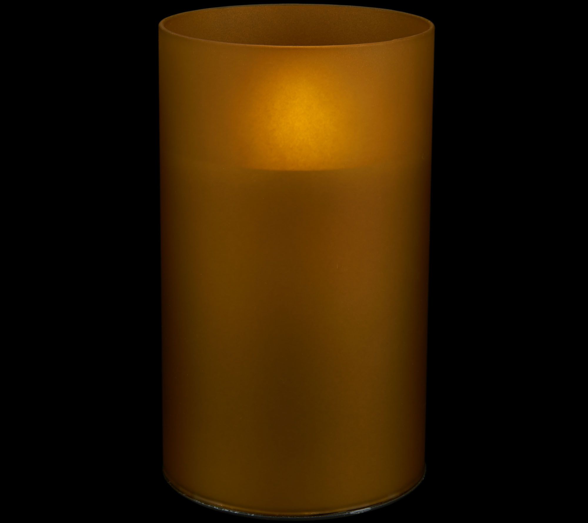 Luminara Flameless Candle in 6" Frosted Glass Hurricane