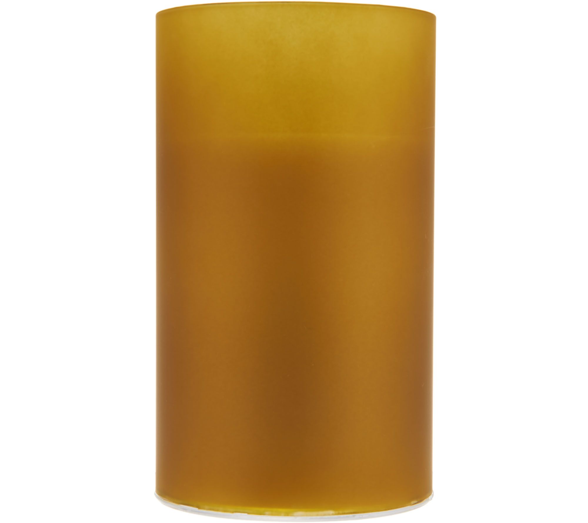 Luminara Flameless Candle in 6" Frosted Glass Hurricane