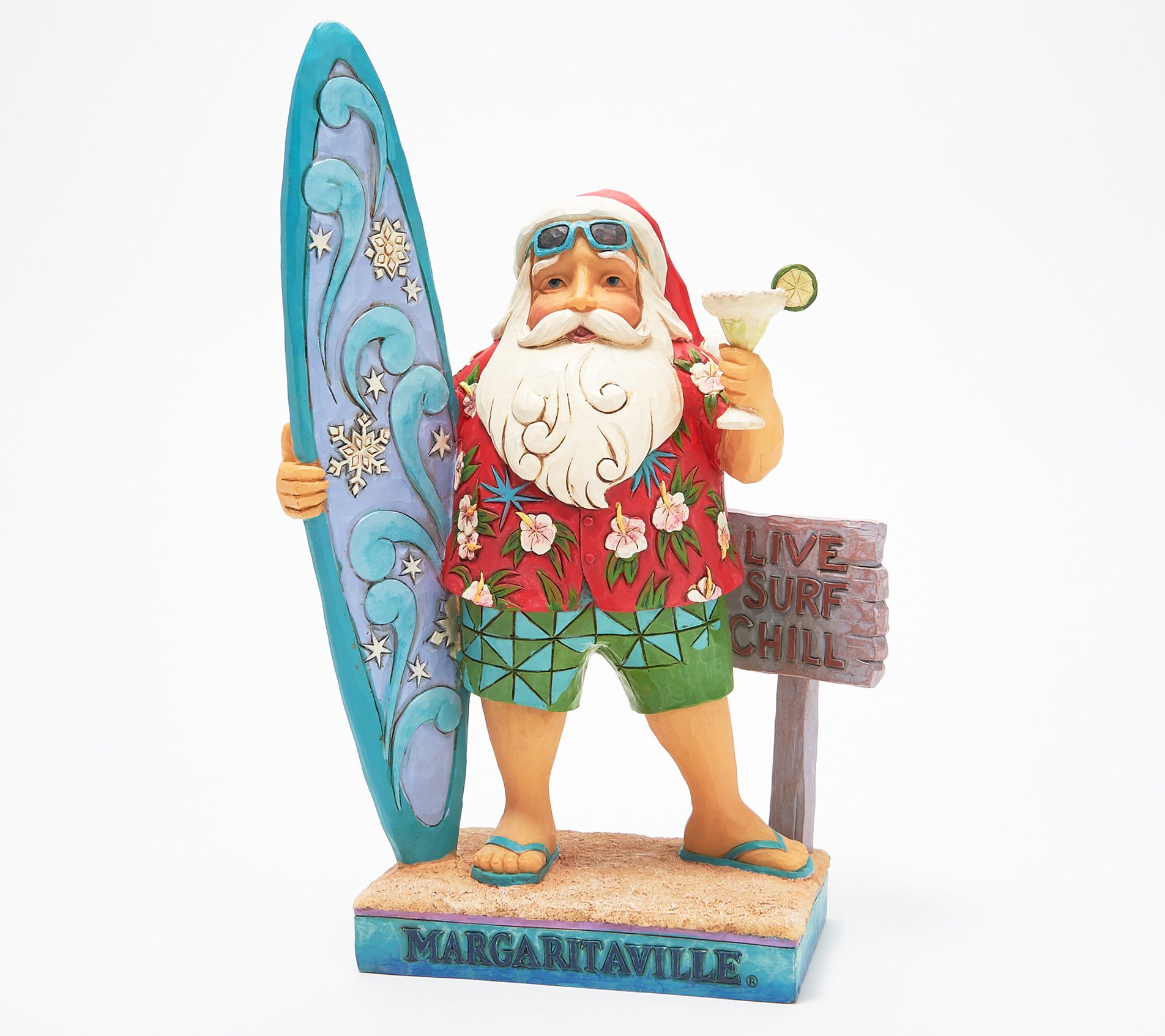 jim shore margaritaville santa