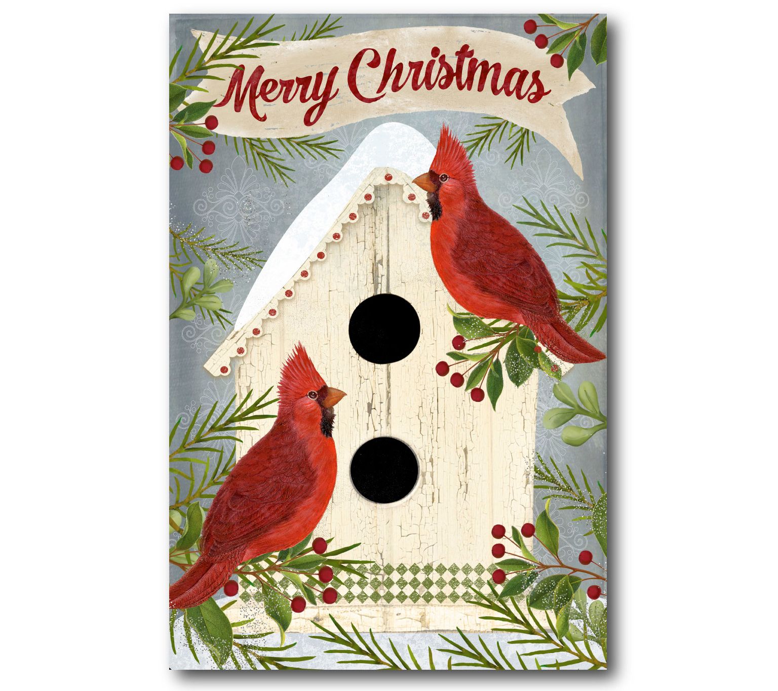 Courtside Market Cardinals Bird house 18" x 26"Canvas