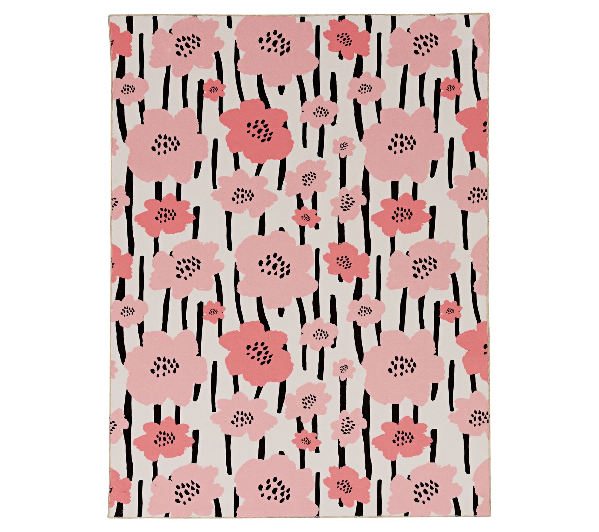 Linon Home Brisa 3'x5' Washable Non Slip Floral Printed Rug