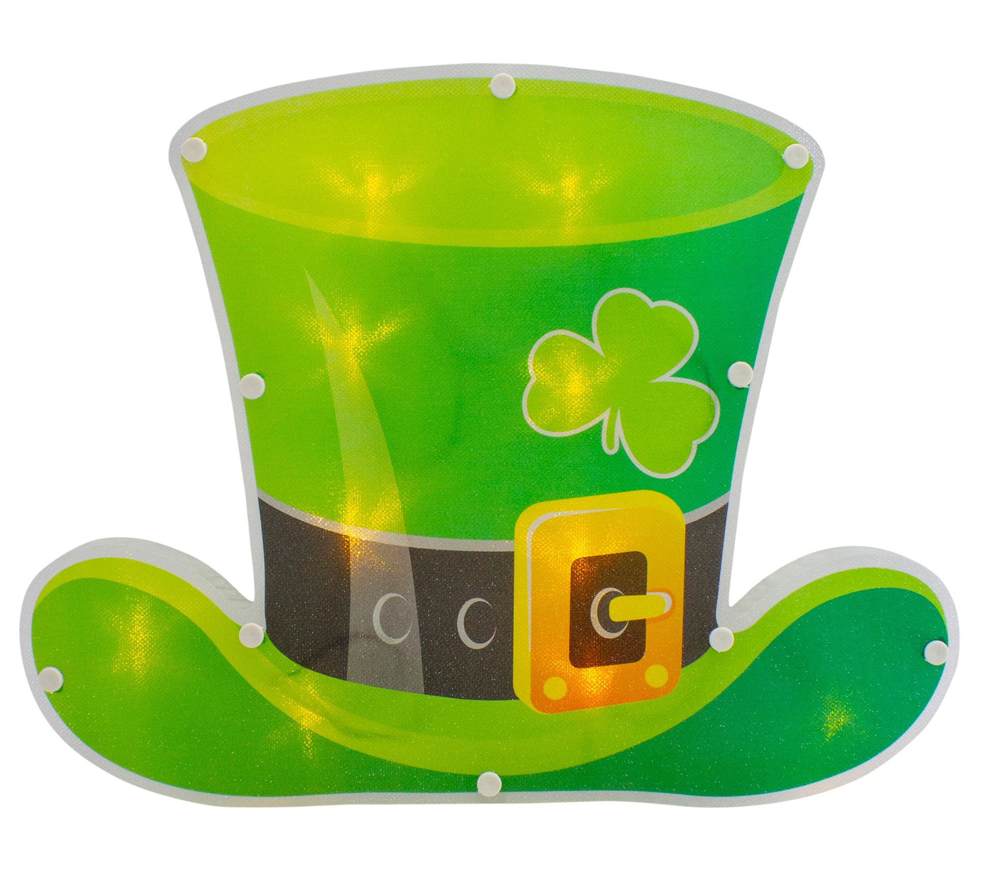 12.5" LED Lighted Irish St. Patrick's Day Leprechaun Hat