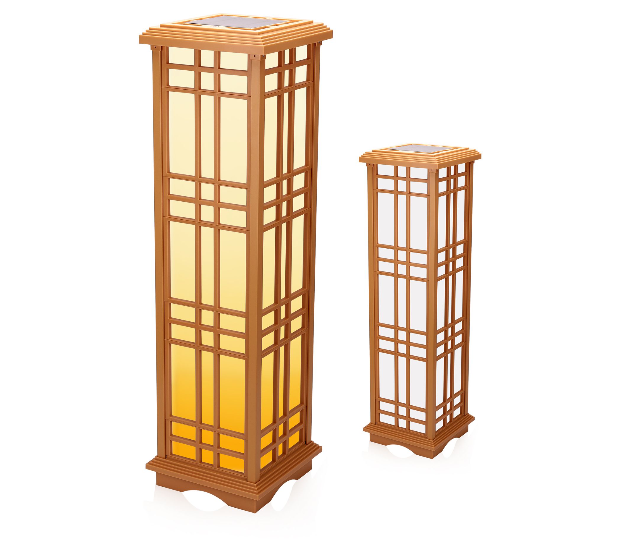 Techko 33.4"H Solar Zen Lantern - Zero Series