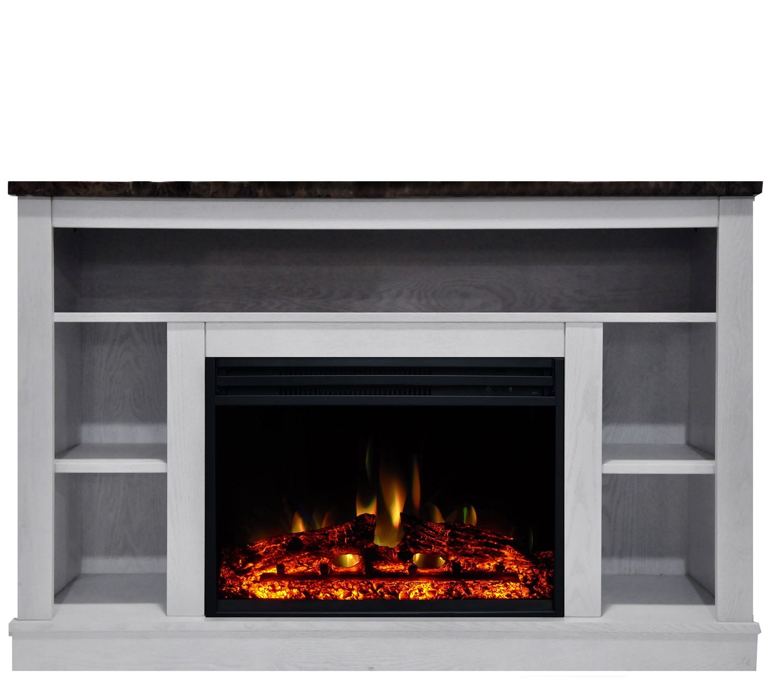 Cambridge Seville Fireplace Heater w/ 47" TV Stand and Remote