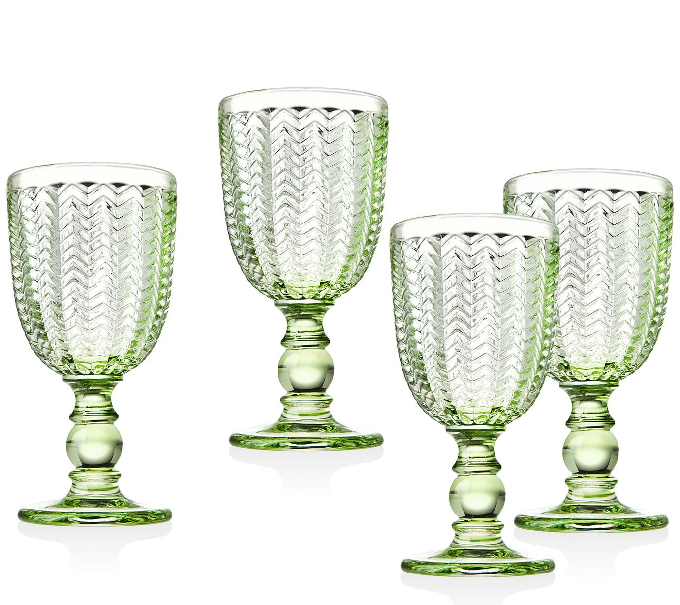 Godinger Twill Set of 4 Red Wine Goblets 