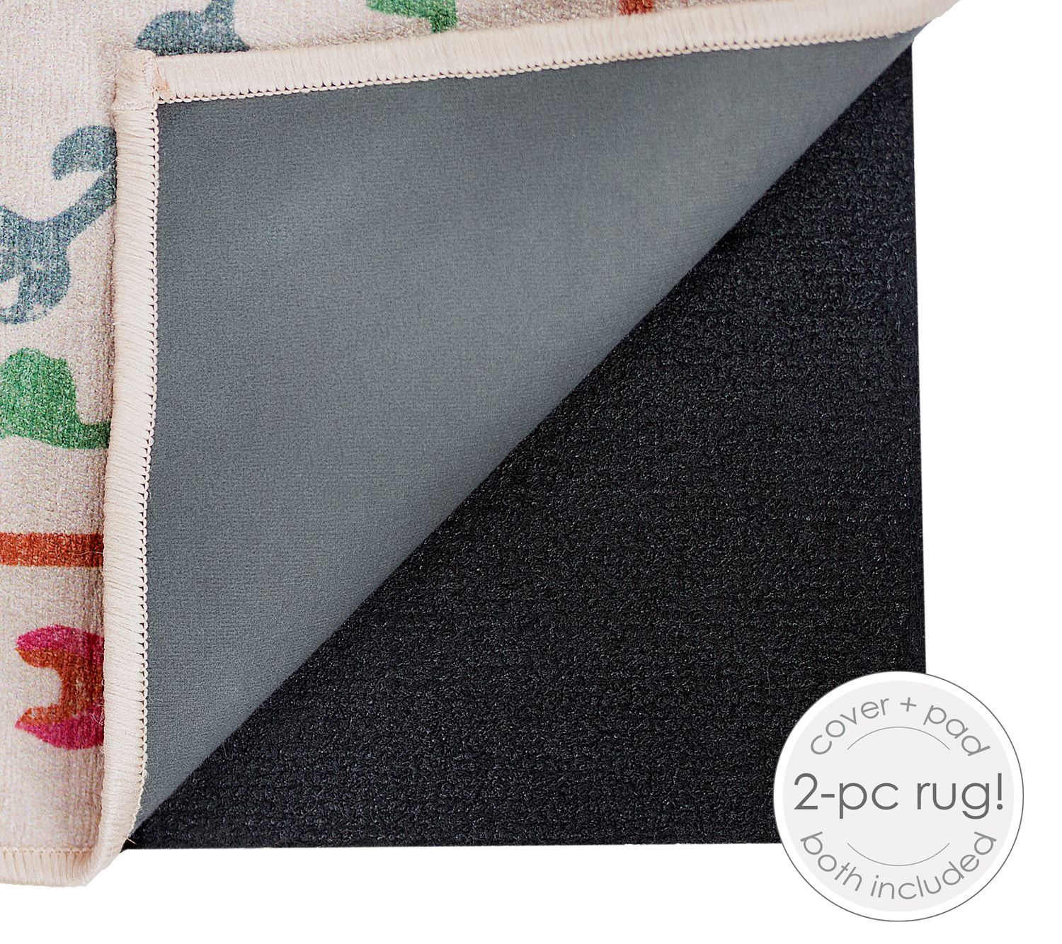 Ruggable Washable Rug Suzi Coral 5' x 7'