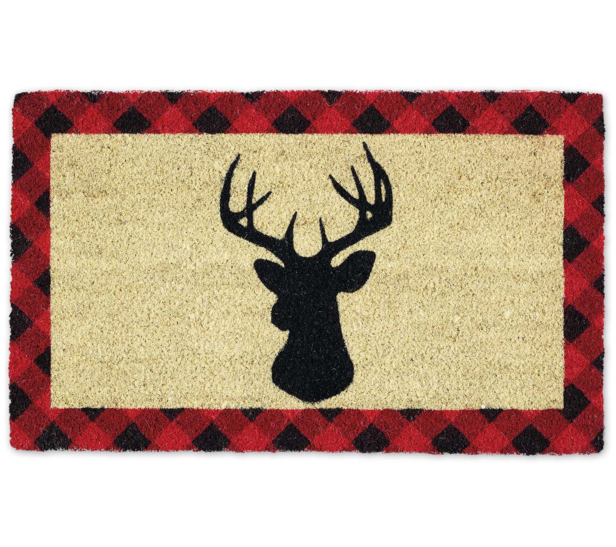 Northlight Natural Coir Joy Wreath Christmas Doormat 18 x 30