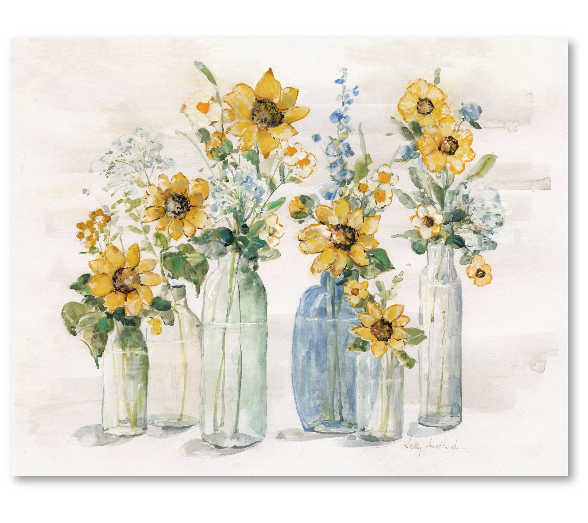 Courtside Market Sunflower Spectacular 16x20 Canvas Wall Art