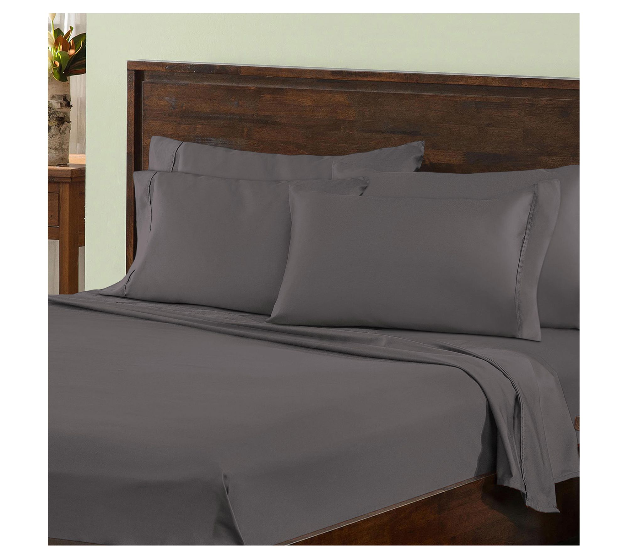 Superior Solid 1000-TC Cotton Blend Sheet Set, Full