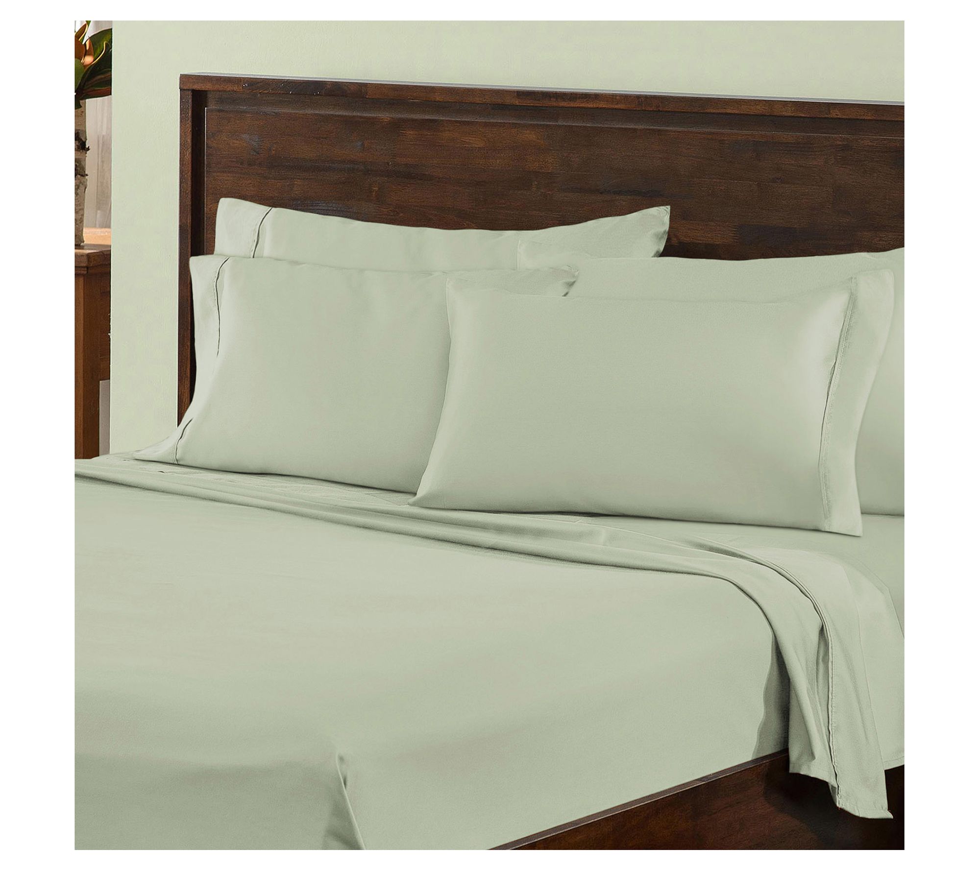 Superior Solid 1000-TC Cotton Blend Sheet Set, Full
