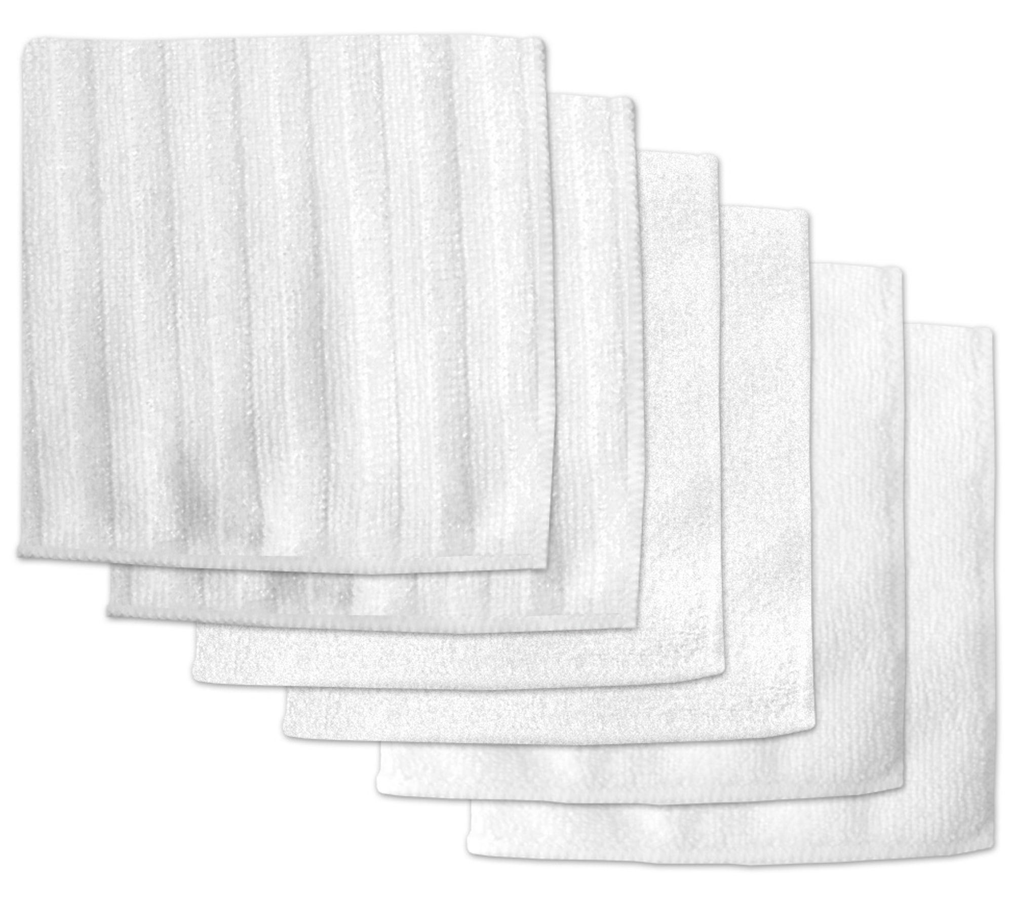 Design Imports Set of 6 Microfiber Scrub Scourolish Cloths