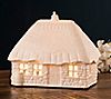 Belleek Pottery Thatched Cottage Luminaire, 2 of 3