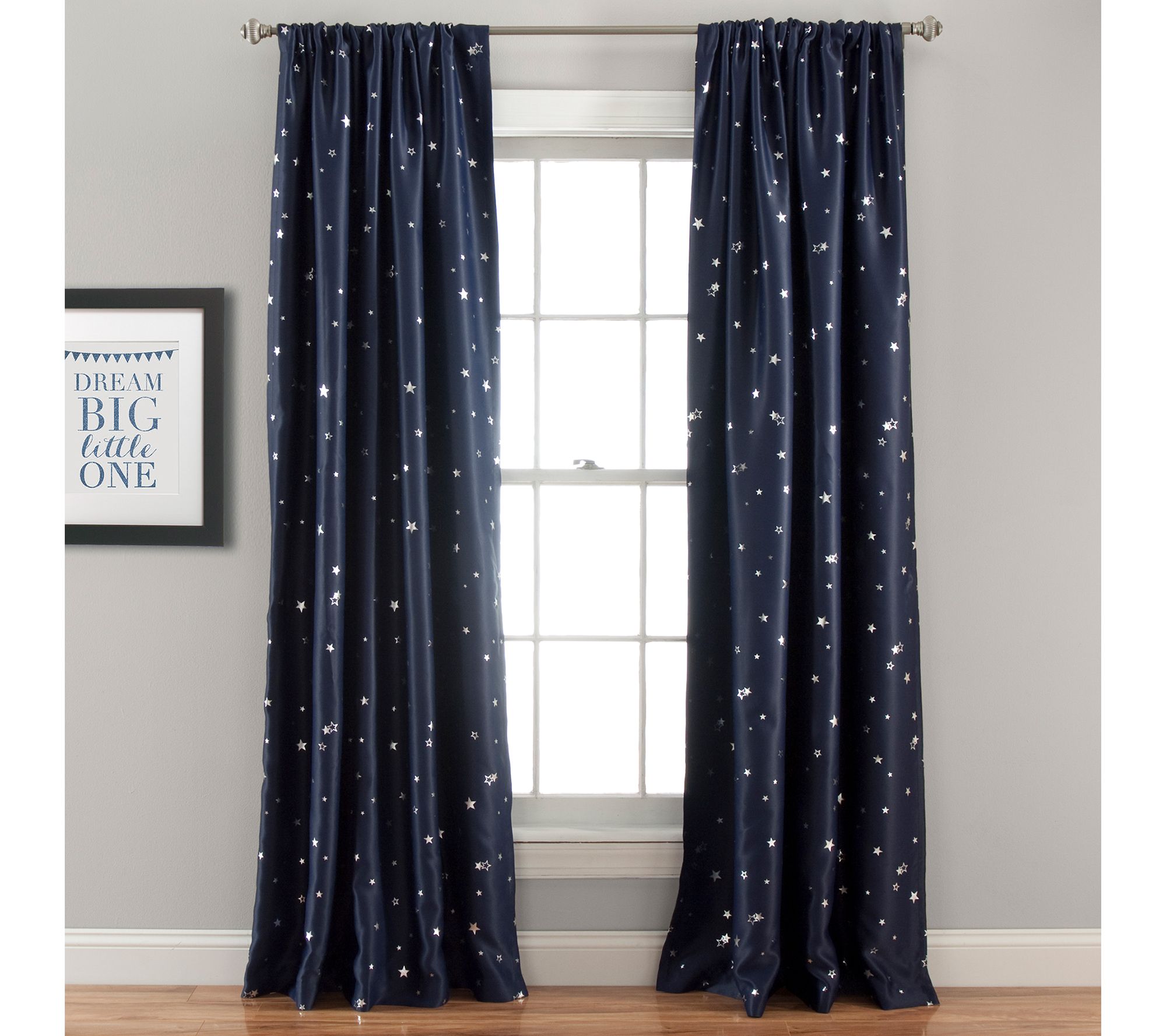 Star Blackout 52" x 95" Set of 2 Window Panelsby Lush Decor