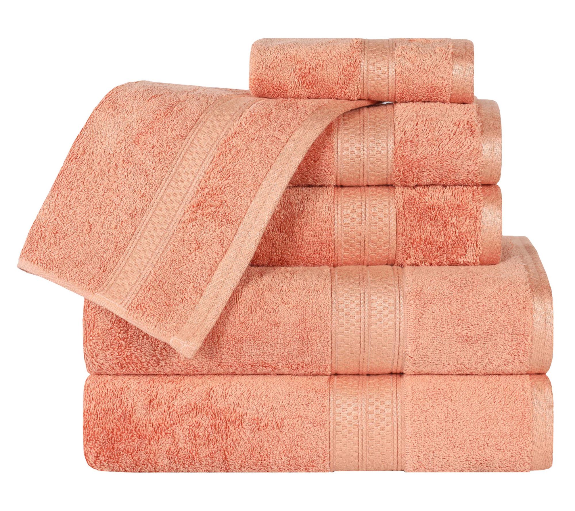 Superior Plush Rayon Made from Bamboo Blend 6PcTowel Set