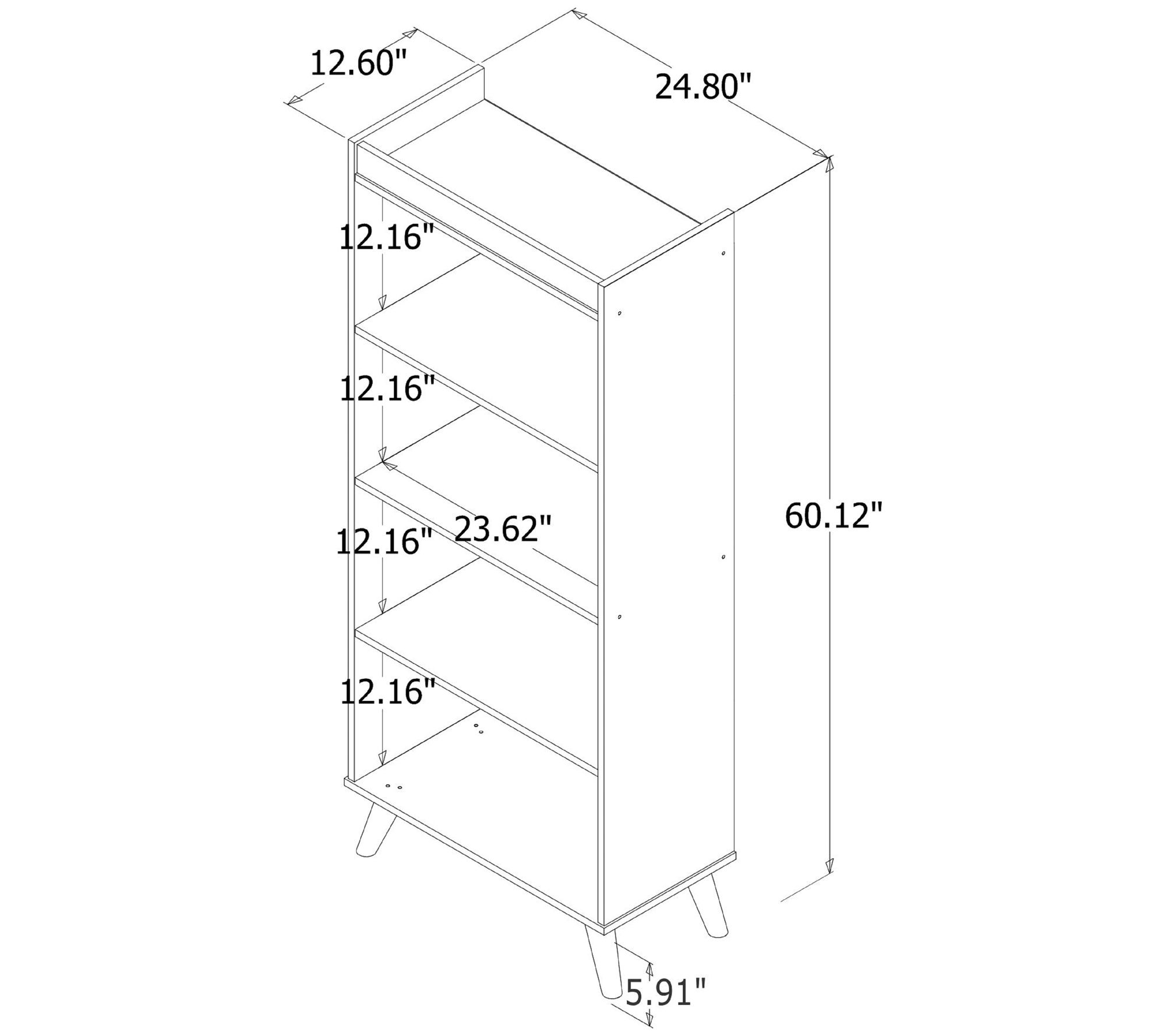 Manhattan Comfort Hampton 2Pc Home Extra Storage Office Set