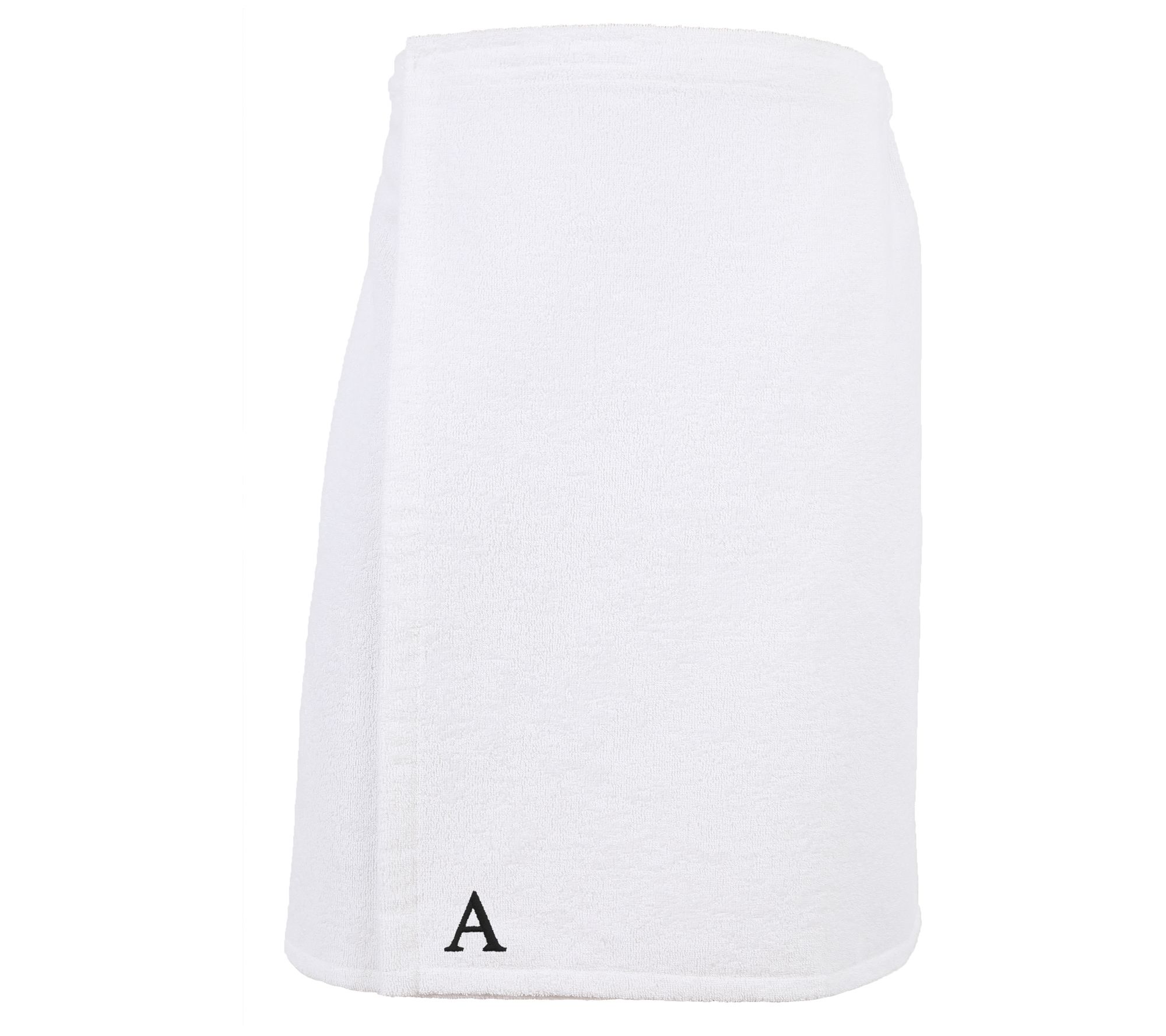 Linum Home Cotton Personalized Men's Terry BodyWrap White