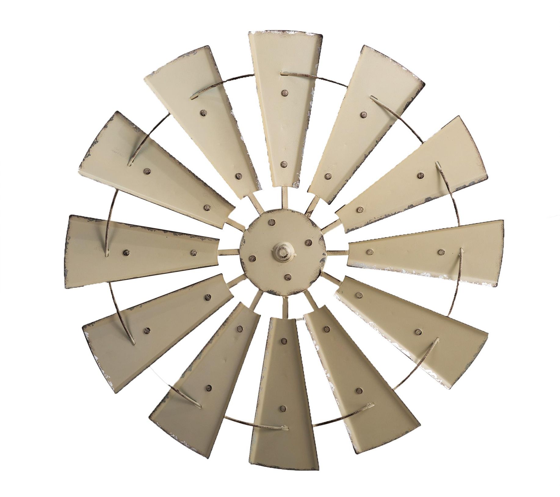 Glitzhome Metal Galvanized Wind Spinner Wall Hanging - Medium
