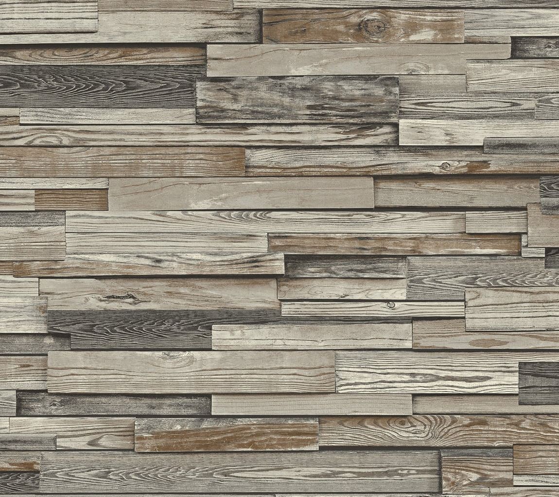 NextWall Reclaimed Wood Plank Peel and Stick Wallpaper Roll