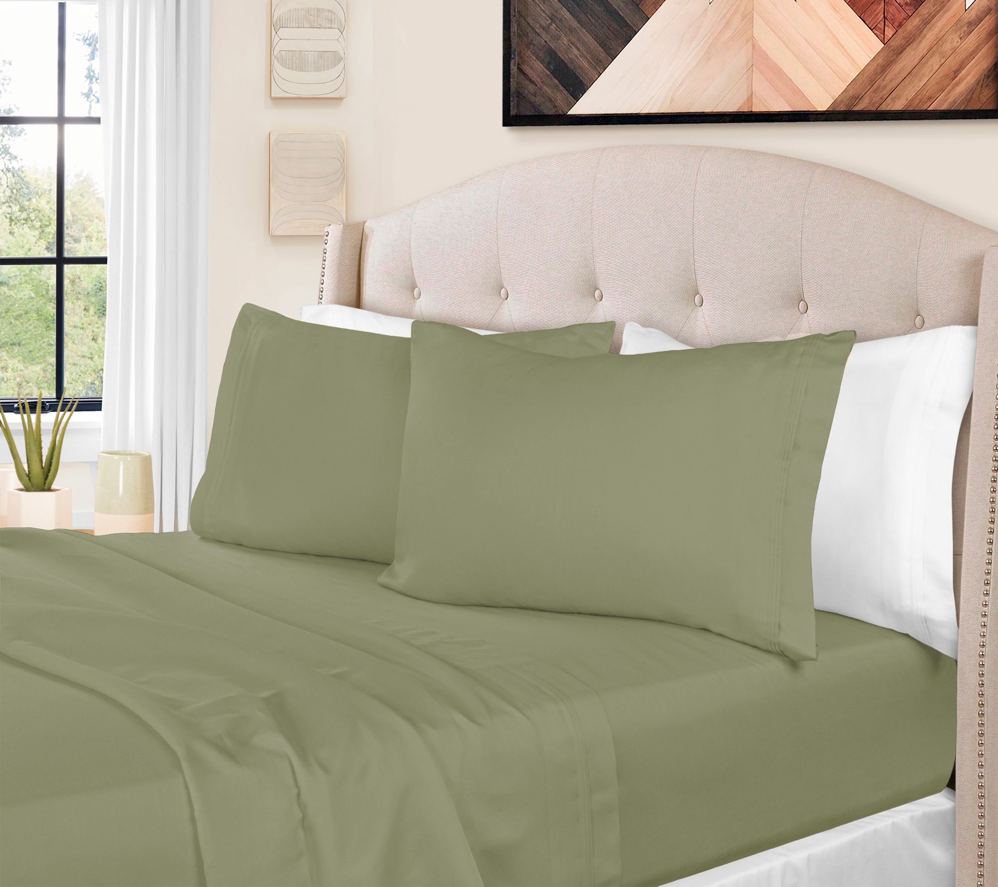 Superior 1500-TC Egyptian Cotton 4-Piece SheetQueen