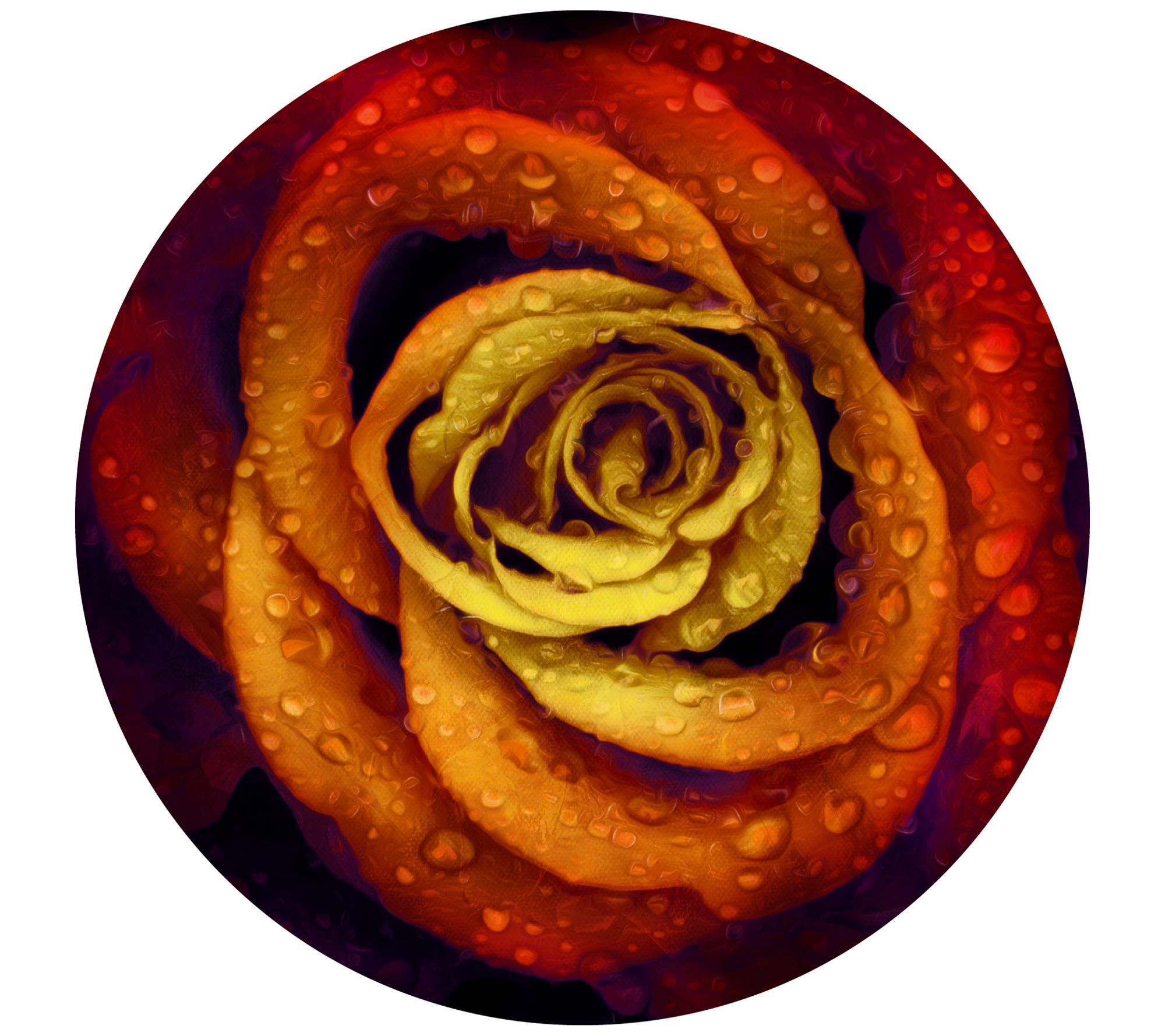 Courtside Market Bright Wet Rose 30x30 Decal