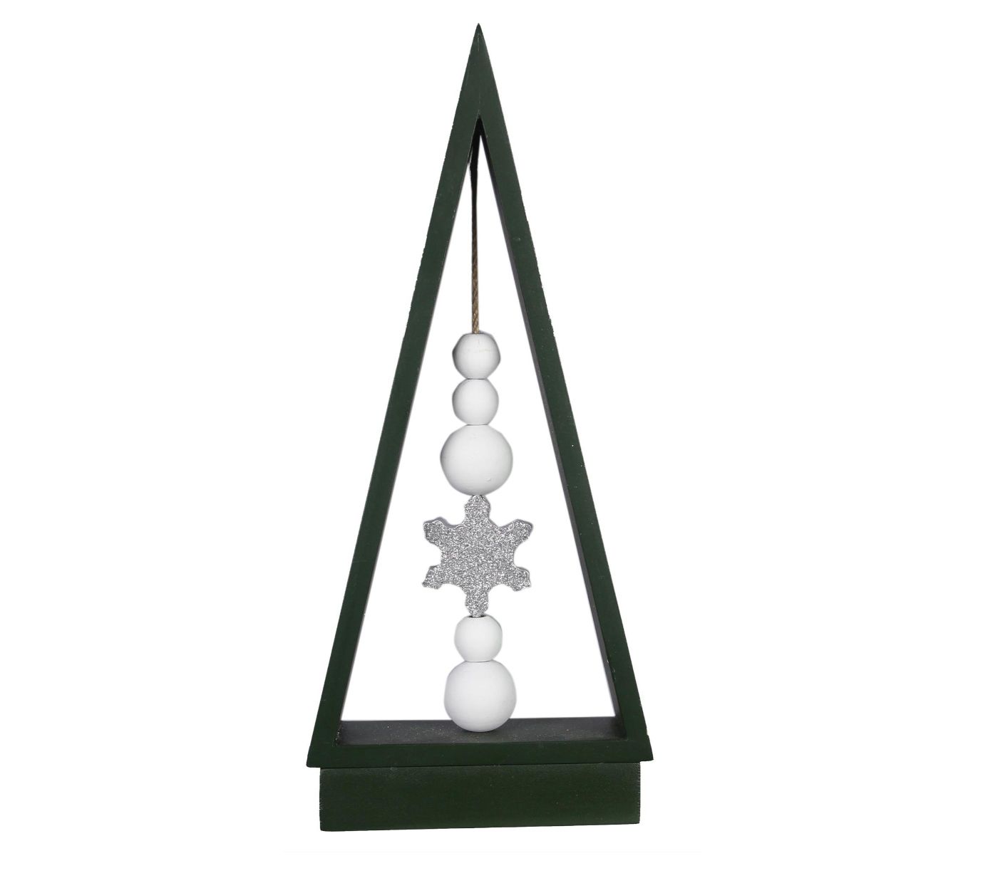 Young's Wood Christmas Tree Tabletop Decor, Set of 2