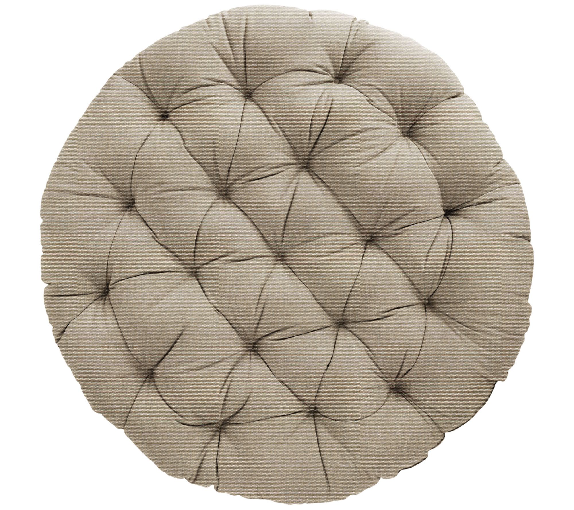 Sorra Home Indoor/Outdoor Sunbrella Round Papasan Cushion