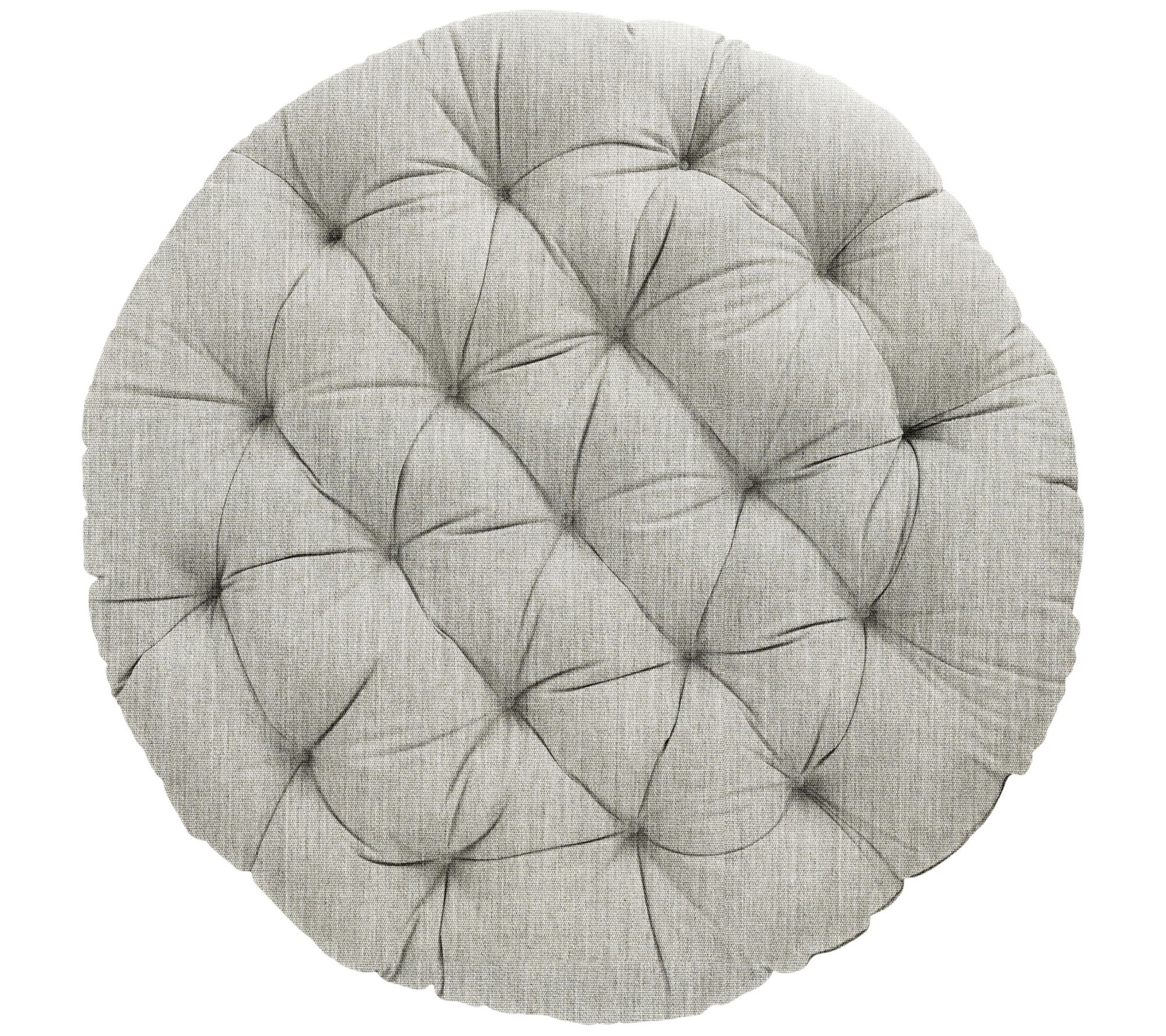 Sorra Home Indoor/Outdoor Sunbrella Round Papasan Cushion