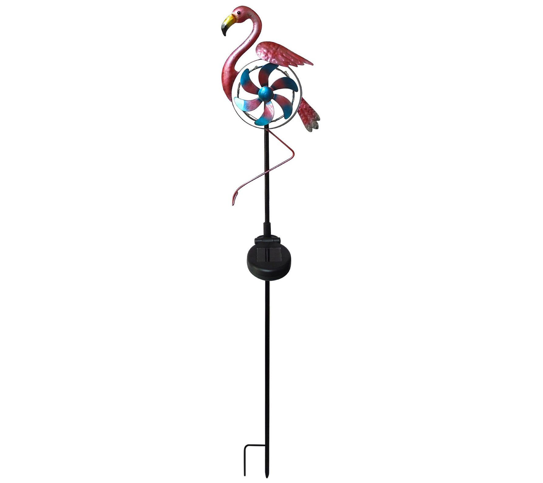 Santa's Workshop Inc. 33.5" Solar Flamingo Windmill